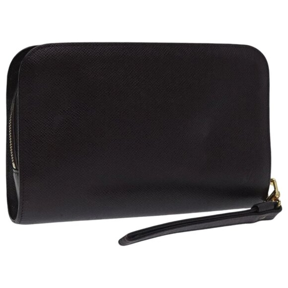 LOUIS VUITTON Taiga Baikal Clutch Bag Acajou M30186 LV Auth th5329 - Picture 1 of 16